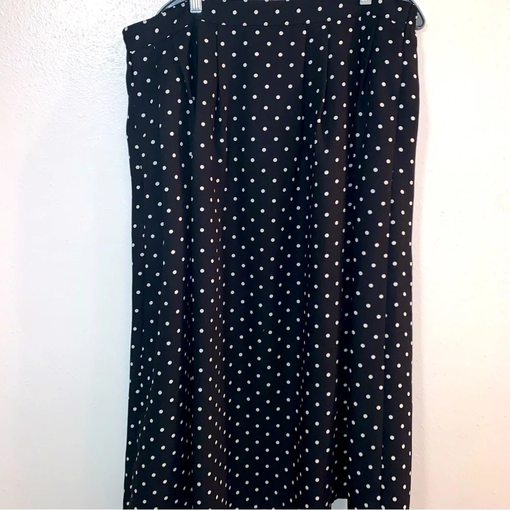Sag Harbor Woman 1x Polkadot Polyester Maxi Skirt